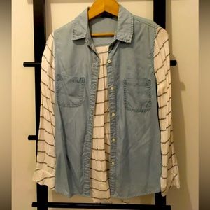 ❤️ Mixed shirt Jeans and striped cotton DEX